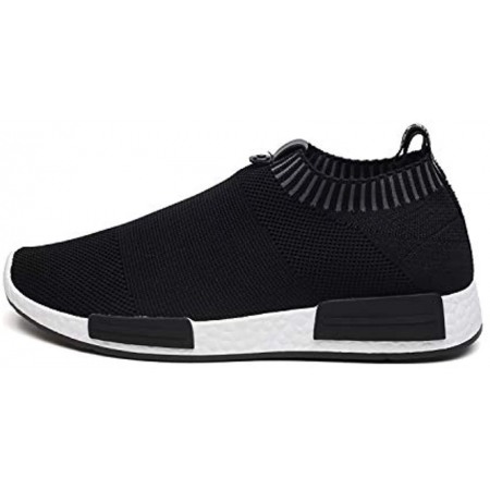 Men's Running Walking Athletic Sneakers Non-slip Fashion Jogging Breathable Sport Shoes Black