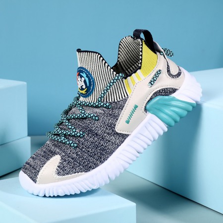 New Fashion Trendy Children's Breathable Fly Woven Running Casual Shoes